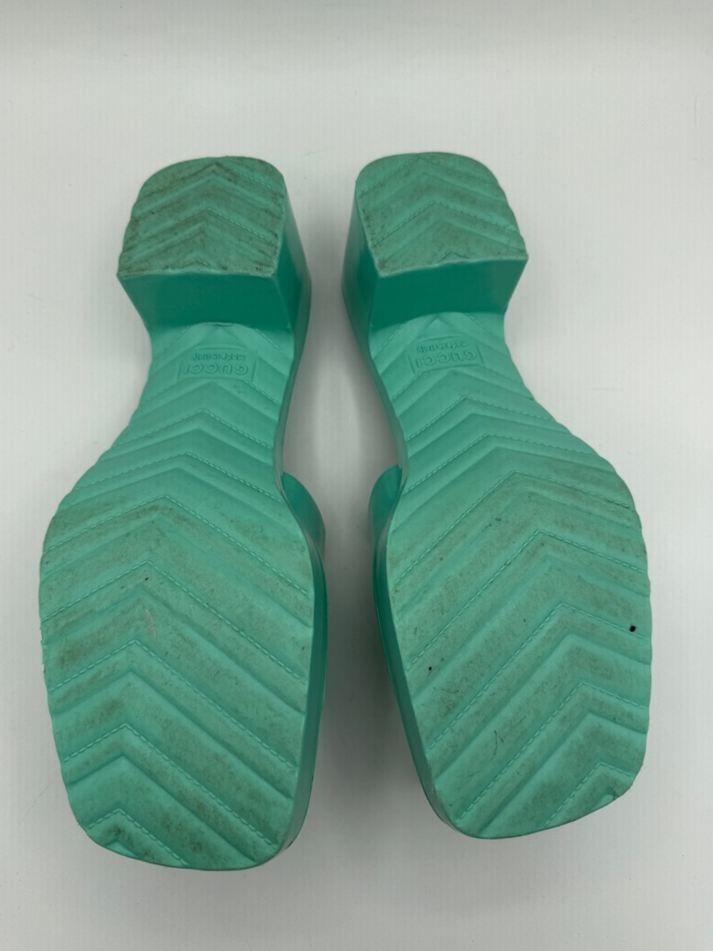 GUCCI Women's Mint Green
Platform Slide Mules size 39 - Picture 10 of 13